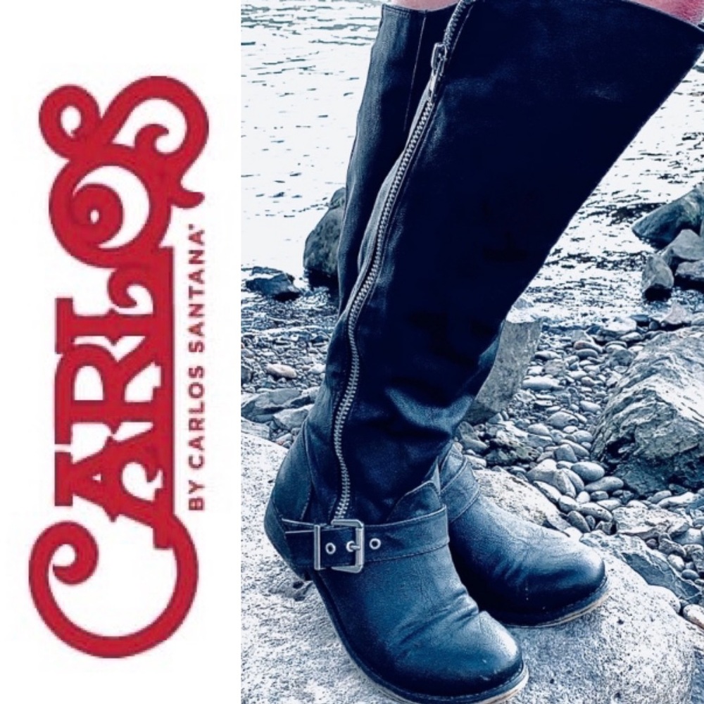 🛍Carlos Santana vegan leather motorcycle boots?🛍